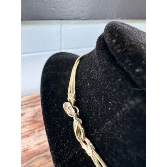 Sterling Silver 925 Multi-Strand Necklace With Beads 14.51g - Picture 6 of 8